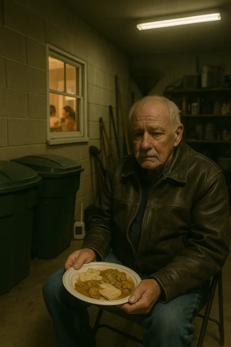 My Son’s Rich Wife Made Me Eat in the Garage on Thanksgiving Because I “Smell Like Motor Oil”