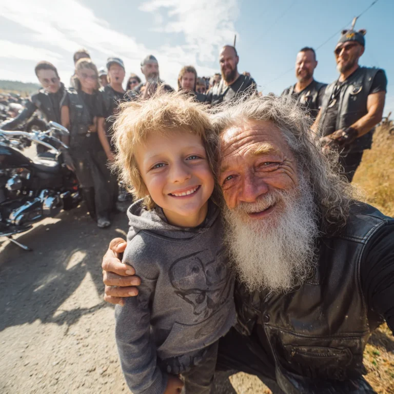 Fifty Harleys Surrounded My House After My Daughter Helped One Old Biker