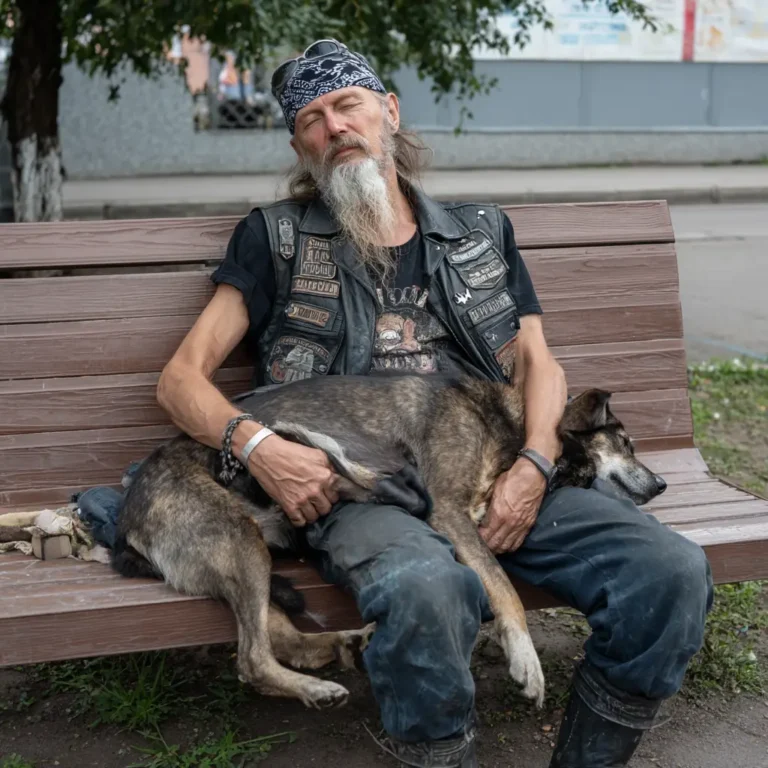 This Scary Looking Biker Made Parents Panic But His True Story Will Make You Cry