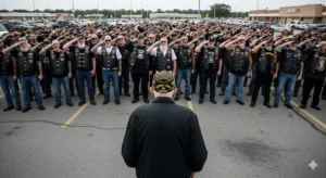 300 Bikers Shut Down Walmart After Manager Made Veteran Crawl For Coins
