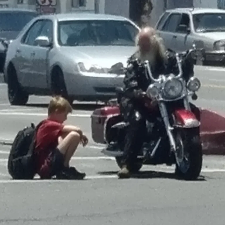 Beaten Teenager Sat In Front Of My Harley And Begged Me To Save His Brother