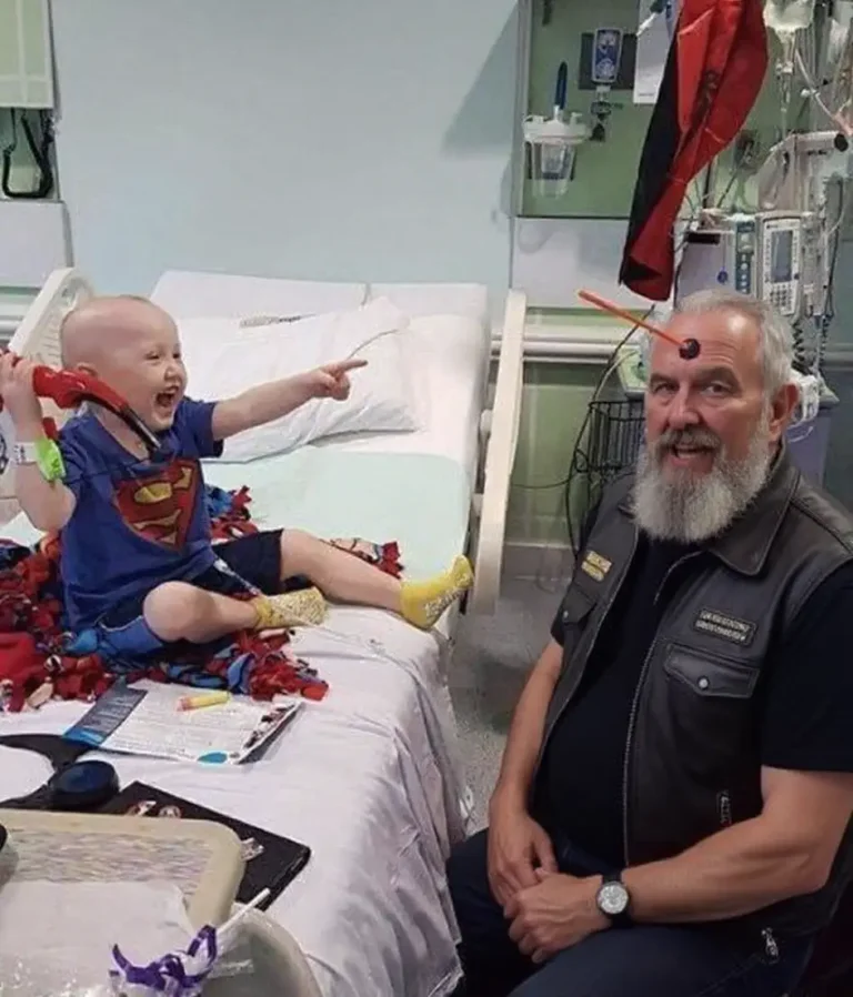 Tough Biker Drove Four Hours Every Thursday To Visit Dying Cancer Boy